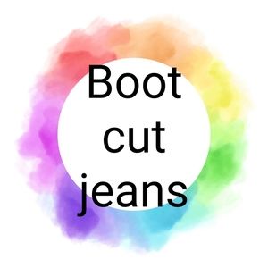 Boot cut jeans